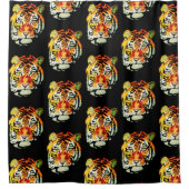 インディアンタイガーシャワーカーテン シャワーカーテン (正面)