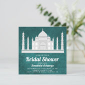 インディアンタエレガントジマハルブライダルシャワー招待状 招待状 (スタンド正面)