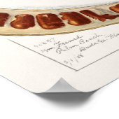 インディアンタマリンド(タマルインダスインディカ絵画) ポスター (角)