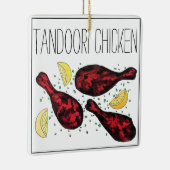 インディアンタンドーリチキンフードイラストレーションアート セラミックオーナメント (右)