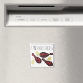 インディアンタンドーリチキンフードイラストレーションアート マグネット (インサイチュ (食洗機))