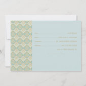 インディアンターコイズ – フラット日付カードの保存 セーブザデート (裏面)