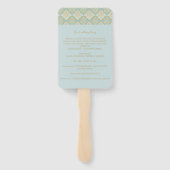 インディアンターコイズ-結婚式 プログラムファン ハンドファン (裏面)