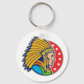 インディアンチーフキーチェーン キーホルダー (正面)