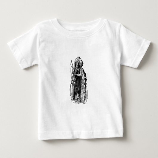 インディアンチーフシャツ ベビーTシャツ (正面)