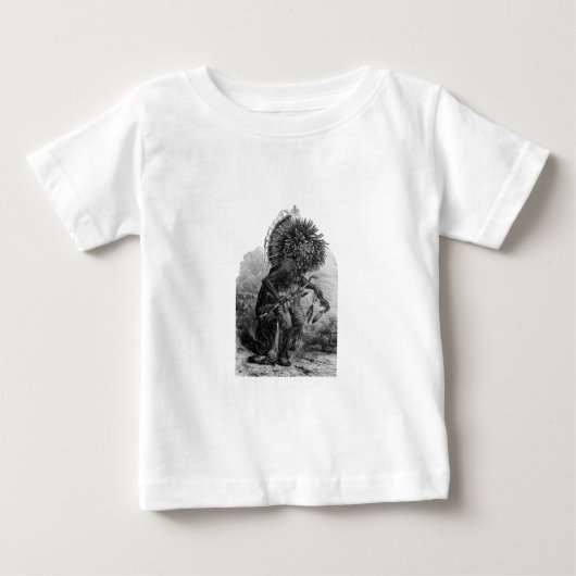 インディアンチーフシャツ ベビーTシャツ (正面)
