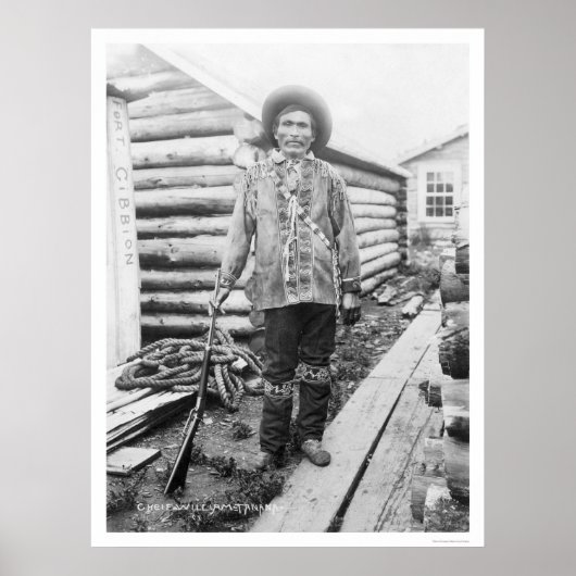 インディアンチーフタナナアラスカ1916 ポスター (正面)