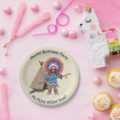 インディアンチーフバースデーパーティー紙プレート ペーパープレート (パーティー)