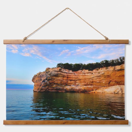 インディアンチーフヘッドレイクスーペリア 吊り下げ型タペストリー (正面)