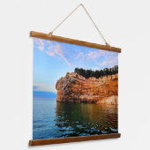 インディアンチーフヘッドレイクスーペリア 吊り下げ型タペストリー (傾斜あり)