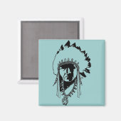 インディアンチーフマグネット マグネット (正面/裏面)