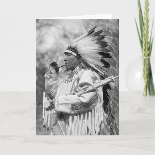 インディアンチーフワールウィンドソルジャー, 1925 カード (正面)