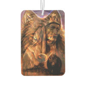 インディアンチーフ、ウルフとクマ カーエアーフレッシュナー (裏面)