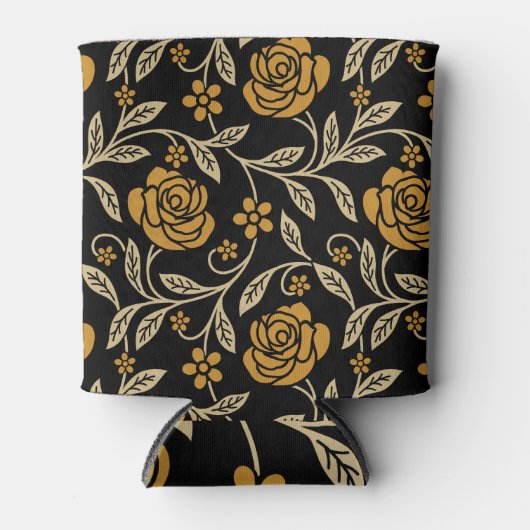 インディアンテキス伝統的ト:フローラシームレス。 缶クーラー (正面)