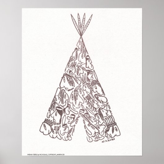インディアンテペby NICHOLAS_COPYRIGHT_MINI... ポスター (正面)