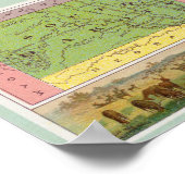 インディアンテリトリ、ニューメキシコ、サウスダコタ、テキサス州 ポスター (角)