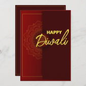 インディアンディワリグリーティングカード シーズンカード (正面/裏面)