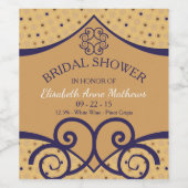 インディアンデライトブライダルシャワー ワインラベル (シングルラベル)