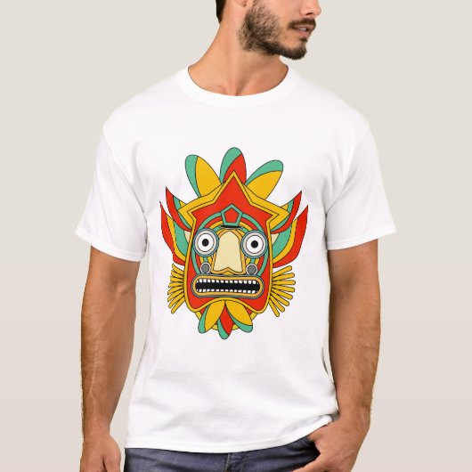 インディアントライバルマスク Tシャツ (正面)
