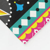 インディアントラックアートフローラシームレスフォークアートパターン フリースブランケット (角)