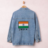 インディアントリコラーティランガ国旗 デニムジャケット (ハンガー)