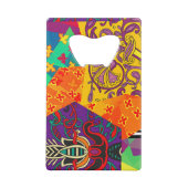 インディアントルコフェスティバルパッチワークマンダラ クレジットカード栓抜き (裏面)