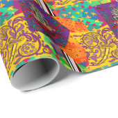 インディアントルコフェスティバルパッチワークマンダラ ラッピングペーパー (ロールコーナー)