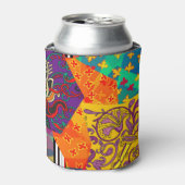 インディアントルコフェスティバルパッチワークマンダラ 缶クーラー (缶正面)