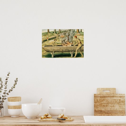 インディアンドゥグートカヌーを作る ポスター (キッチン)