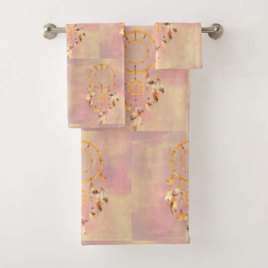 インディアンドリームキャッチャー バスタオルセット (インサイチュ)