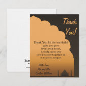 インディアンドリーム ウェディング フラット サンクス カード (正面/裏面)