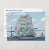 インディアンネイビー帆走練習船タランジニ ポストカード (正面/裏面)