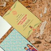 インディアンハウスウォーミンググリハプラヴェシュ招待状 招待状