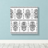 インディアンハンドドロードハムザドードル6 キャンバスプリント (インサイチュ (ウッドフロア))