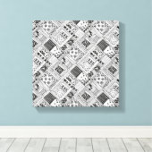 インディアンパターンドードル6 キャンバスプリント (インサイチュ (ウッドフロア))