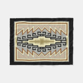 インディアンパターンフリースブランケット フリースブランケット (正面(横))