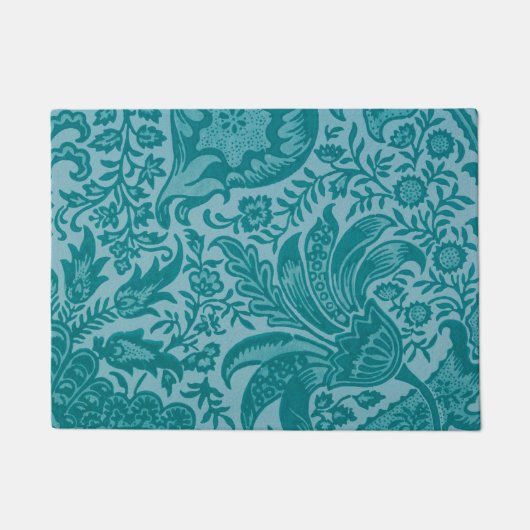 インディアンパターン(William Morris著)Doormat ドアマット (正面)