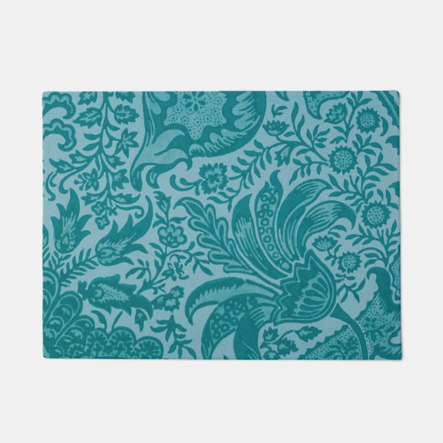 インディアンパターン（William Morris著）Doormat ドアマット (正面)