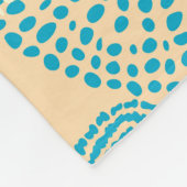 インディアンパッチワーク、シームレスなヴィンテージ背景。 フリースブランケット (角)