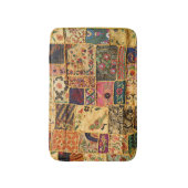 インディアンパッチワーク：ハンピ市場の布。 バスマット (正面縦)