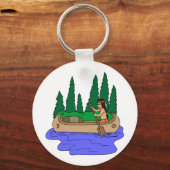 インディアンパドルカヌー キーホルダー (正面)