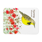 インディアンパントブラシメドウラルクワイオミング マグネット (横)