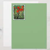 インディアンパントブ絵画ラシのオリジナル – フラワーアート (正面/裏面)