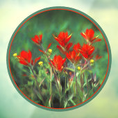 インディアンパントブ絵画ラシのオリジナル – フラワーアート ウィンドウサイン (シート3)