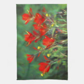 インディアンパントブ絵画ラシのオリジナル – フラワーアート キッチンタオル (縦)