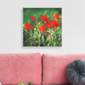 インディアンパントブ絵画ラシのオリジナル – フラワーアート キャンバスプリント (インサイチュ (リビング))