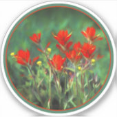 インディアンパントブ絵画ラシのオリジナル – フラワーアート シール (正面)