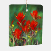 インディアンパントブ絵画ラシのオリジナル – フラワーアート セラミックオーナメント (右)