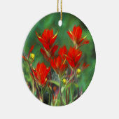 インディアンパントブ絵画ラシのオリジナル – フラワーアート セラミックオーナメント (右)