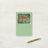 インディアンパントブ絵画ラシのオリジナル – フラワーアート ポストイット (デスク上)